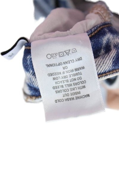 Vervet Womens Ankle Skinny Jeans Light Blue High Rise Button Size 24