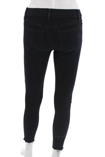 J Brand Womens Ankle Skinny Black Mid Rise Jeans Size 24