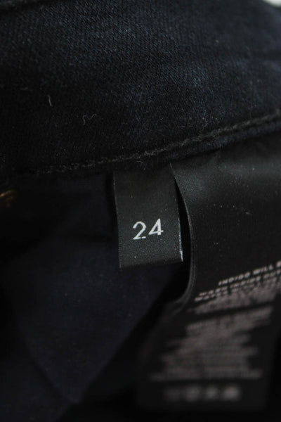 J Brand Womens Ankle Skinny Black Mid Rise Jeans Size 24