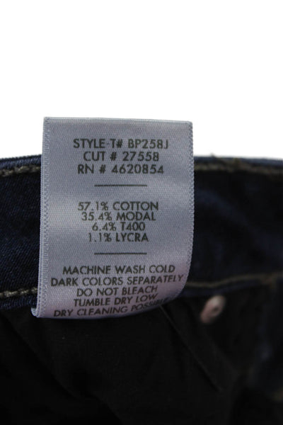 Just Black Denim Womens Ankle Skinny Jeans Dark Blue Mid Rise Size 24