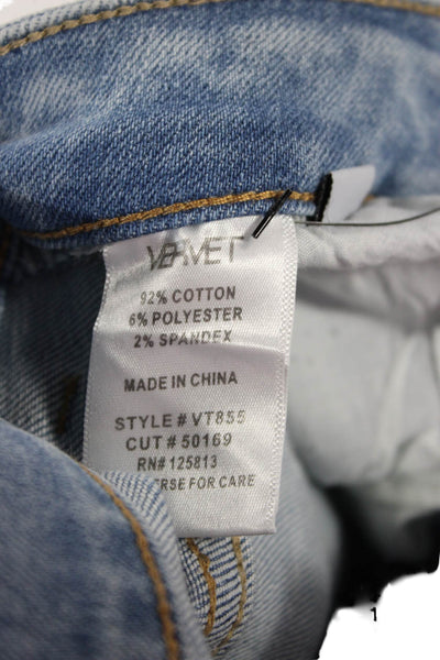 Vervet Women Ankle Cropped Skinny Jeans Light Blue Size 24