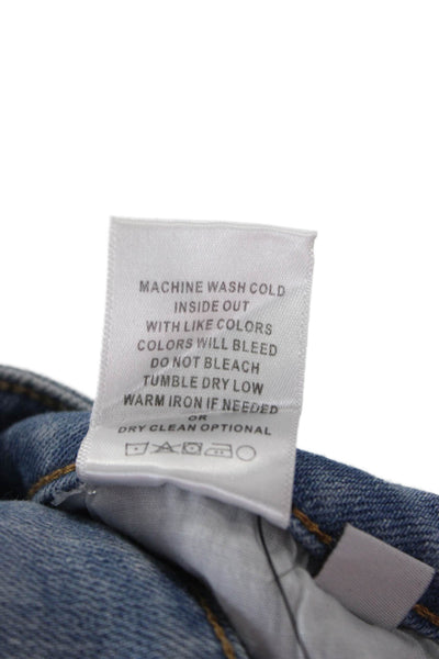 Vervet Women Ankle Cropped Skinny Jeans Light Blue Size 24