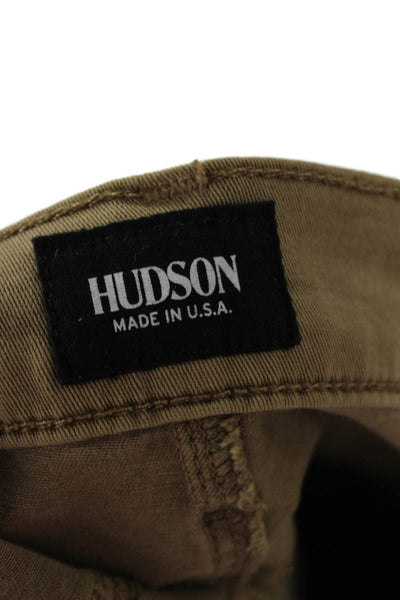 Hudson Mens Brown Cotton Pants Zipper Fly Inseam 32 Size 33