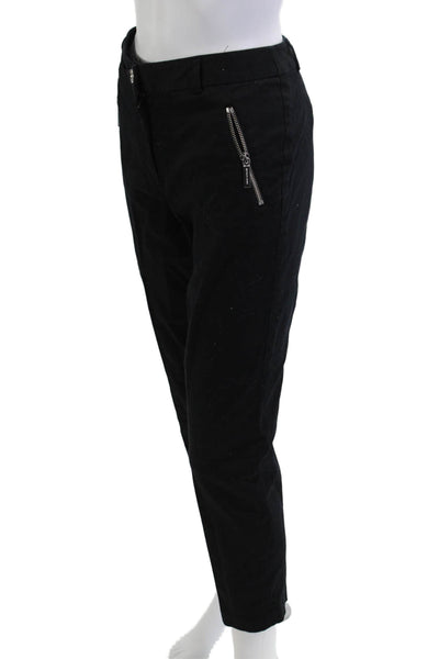 Michael Michael Kors Womens Cropped Ankle Pants Black Size 4