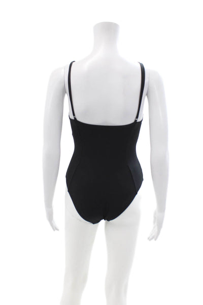 ONIA Womens One-Piece Swimsuit Black Nylon Blend Size S