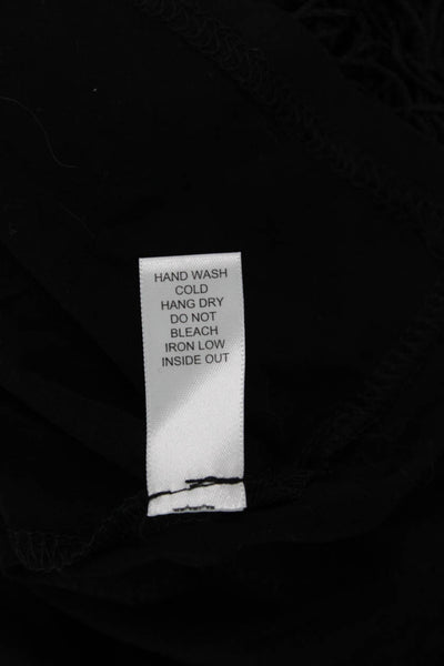 Sabine Womens Shift Dress Black Sleeveless Round Neck Knee Length Size S