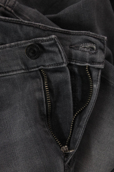 Black Orchid Women Ankle Skinny Gray Jeans High Rise Button Size 26