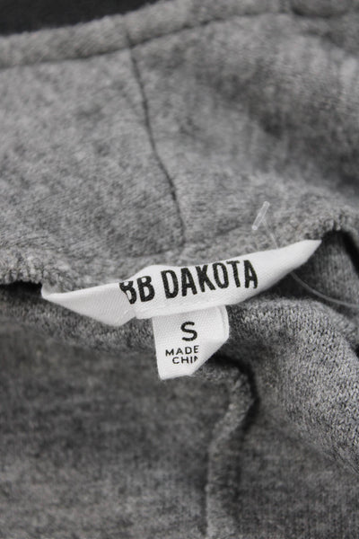 BB Dakota Womens Gray Mock Neck Zip Front Long Sleeve Jacket Size S