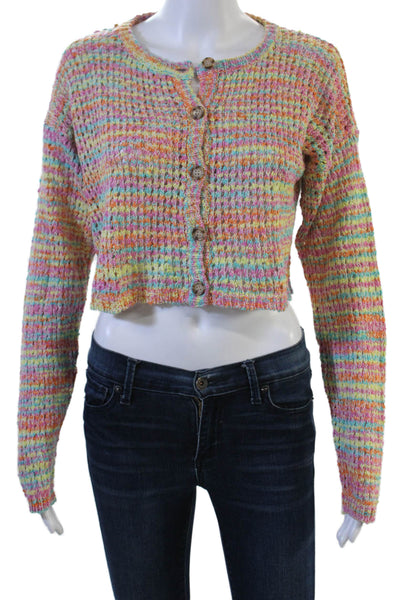 Something Navy Unisex Cardigan Striped Button Longsleeve Size M