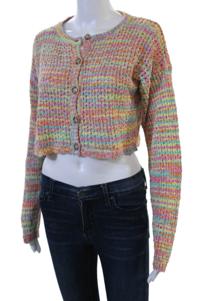 Something Navy Unisex Cardigan Striped Button Longsleeve Size M