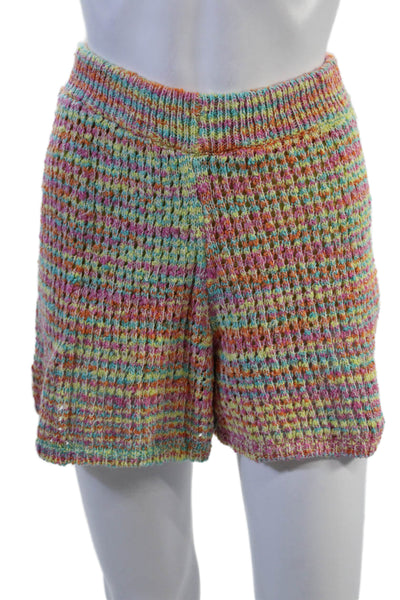 Something Navy Unisex Colorful Blue Shorts 87% Cotton Size L