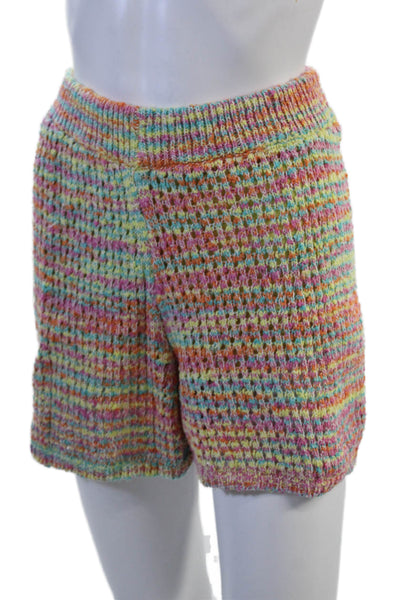 Something Navy Unisex Colorful Blue Shorts 87% Cotton Size L