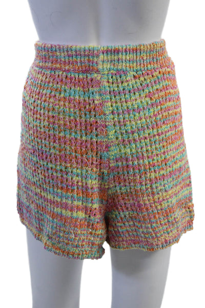 Something Navy Unisex Colorful Blue Shorts 87% Cotton Size L