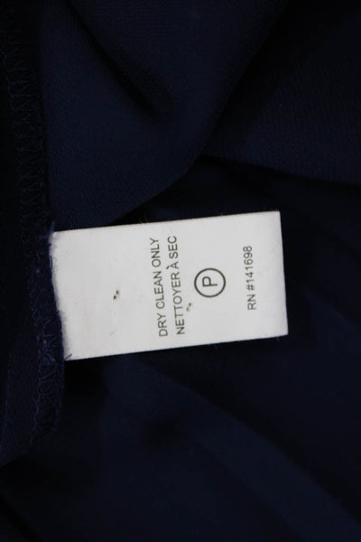 Ramy Brook Womens Dark Blue V Neck Sleeveless Tank 100% Polyester Size M