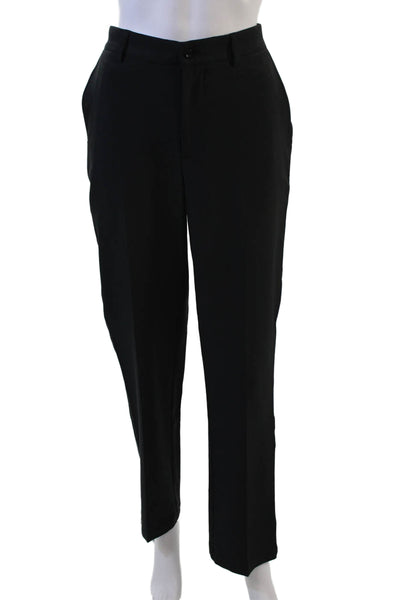 Dunning Mens Black Dress Pants Polyester Spandex Button Closure Size 30