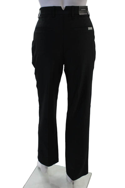 Dunning Mens Black Dress Pants Polyester Spandex Button Closure Size 30
