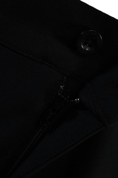 Dunning Mens Black Dress Pants Polyester Spandex Button Closure Size 30