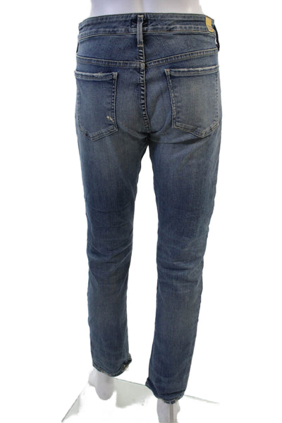 Citizens of Humanity Women High Rise Straight Jeans Blue Size 30