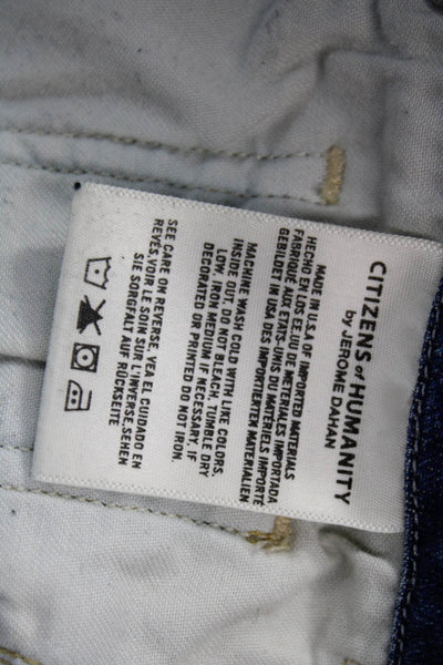 Citizens of Humanity Women High Rise Straight Jeans Blue Size 30