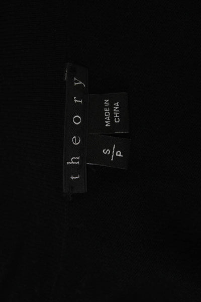 Theory Unisex Black V Neck Long Sleeve Cardigan Size S