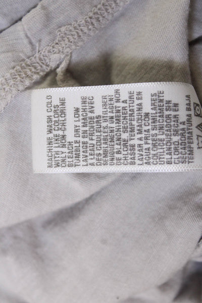 Standard James Perse Women Gray Short Sleeve Cotton Tee Size 3