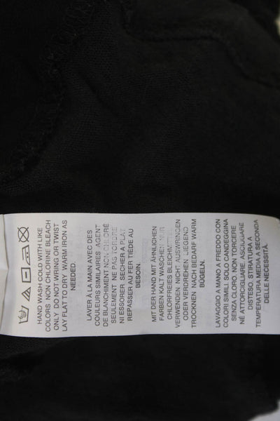 J Crew Womens Basic Tank Black Linen Round Neck Sleeveless Size M