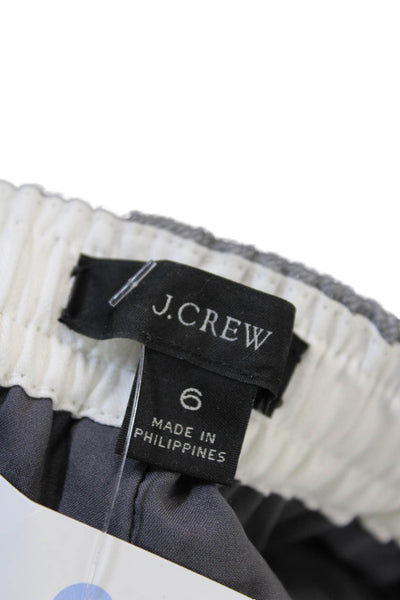 J Crew Unisex Jogger Pants Gray Polyester Button Closure Size 6