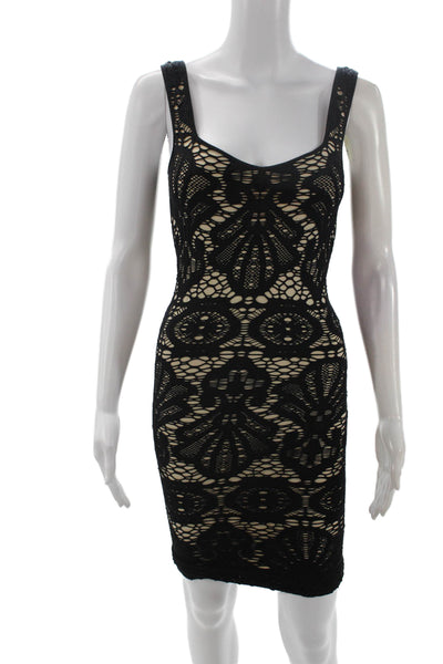 Intimately Free People Women Bodycon Tank Dress Beige Geometric Size XS