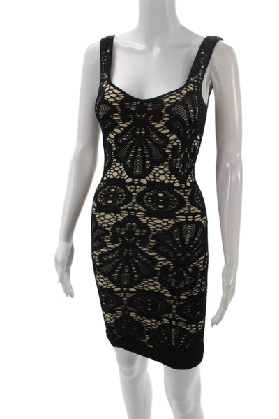 Intimately Free People Women Bodycon Tank Dress Beige Geometric Size XS