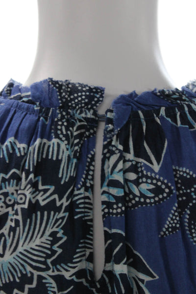 Love The Label Womens Trapeze Floral Silk High Neck Short Sleeve Dress Size XS