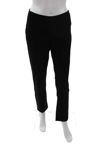 Eileen Fisher Women Black Ankle Cropped Dress Pants Size M