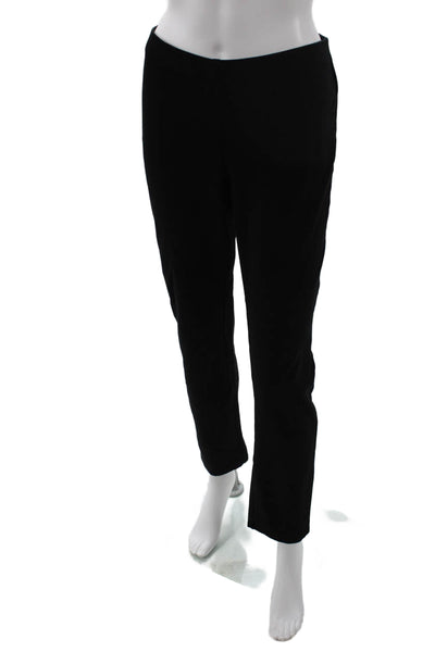 Eileen Fisher Women Black Ankle Cropped Dress Pants Size M