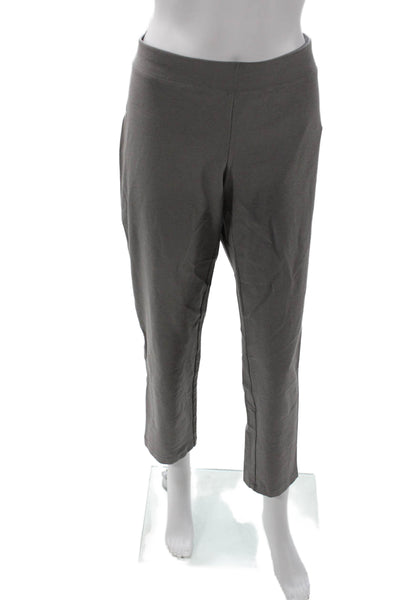 Eileen Fisher Womens Gray Cropped Ankle Pants Size M