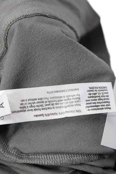 Eileen Fisher Womens Gray Cropped Ankle Pants Size M
