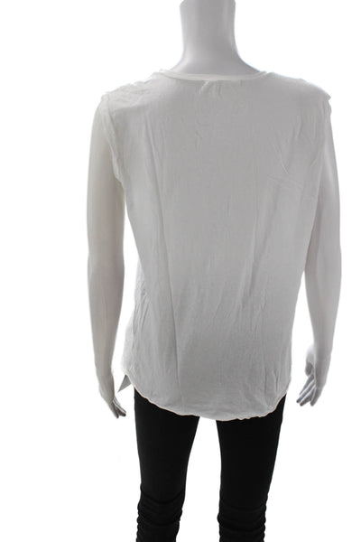 Nili Lotan Women Basic Sleeveless Graphic Cotton Crew Neck T Shirt Love Size L
