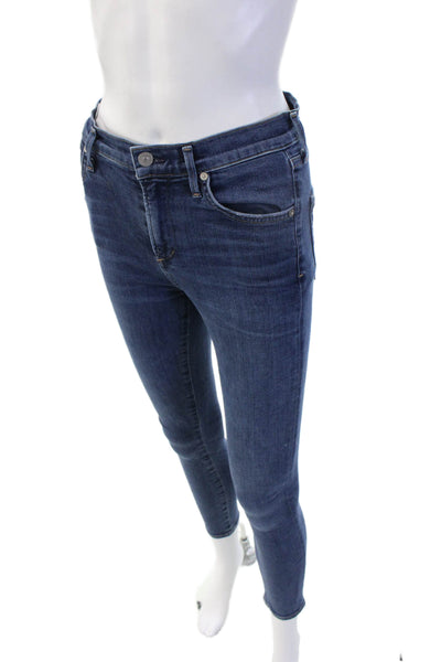 Citizens of Humanity Womens Skinny Ankle Dark Blue Jeans Mid Rise Size 26