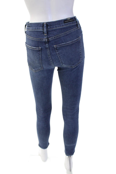 Citizens of Humanity Womens Skinny Ankle Dark Blue Jeans Mid Rise Size 26