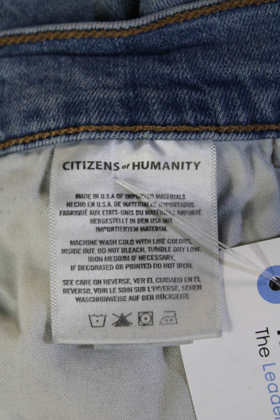 Citizens of Humanity Womens Ankle Skinny Jeans Light Blue Mid Rise Size 24