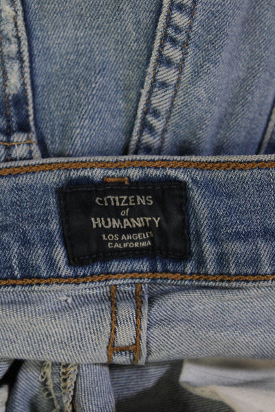 Citizens of Humanity Womens Ankle Skinny Jeans Light Blue Mid Rise Size 24