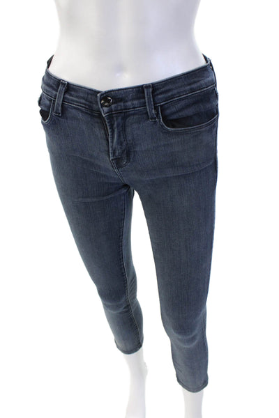 J Brand Women Dark Gray Ankle Skinny Jeans Mid Rise Petite 26in Size 26