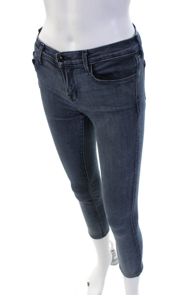 J Brand Women Dark Gray Ankle Skinny Jeans Mid Rise Petite 26in Size 26