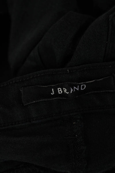 J Brand Womens Ankle Skinny Jeans Black Mid Rise Size 26