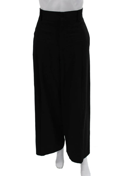 Zara Women Dress Pants Black Hook & Eye Polyester Viscose Elastane Size 2