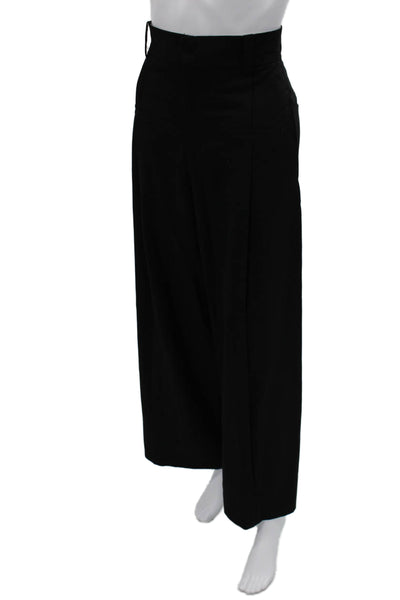 Zara Women Dress Pants Black Hook & Eye Polyester Viscose Elastane Size 2