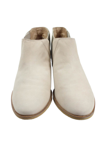 Splendid Womens Leather Paddy Ankle Boots Tan Beige Size 9.5 Medium