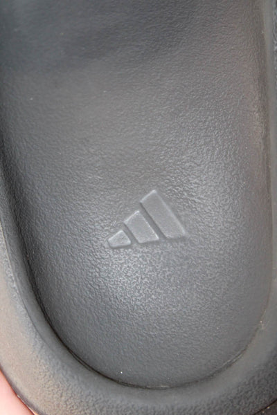 Adidas Women's Open Toe Rubber Slide Sandals Black Size 6