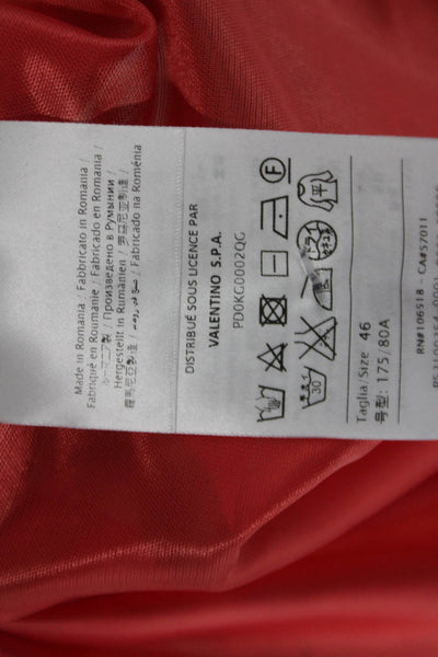 M Missoni Women A-Line Red Cotton Viscose Skirt Size 46