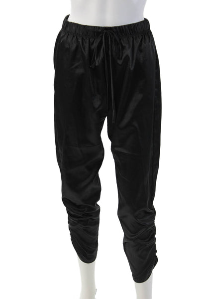 Michael Lauren Unisex Jogger Pants Black Polyester Spandex Size XS