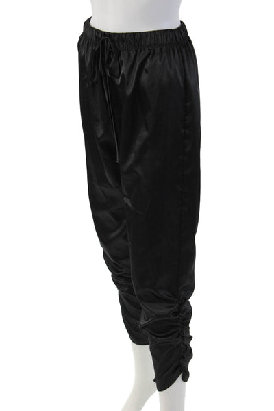 Michael Lauren Unisex Jogger Pants Black Polyester Spandex Size XS