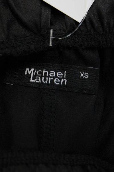 Michael Lauren Unisex Jogger Pants Black Polyester Spandex Size XS